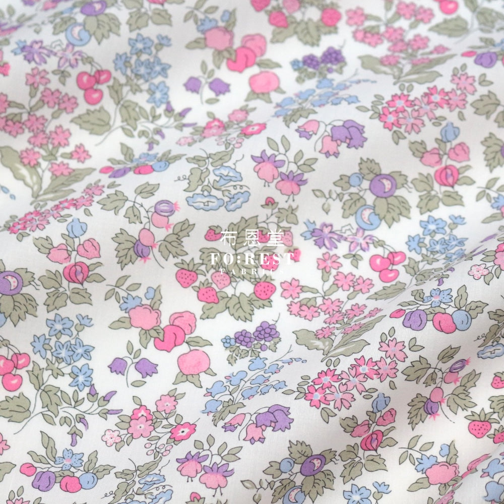 Liberty Of London (Organic Fabric) - Nancy Ann Flowers Organic Cotton Tana Lawn