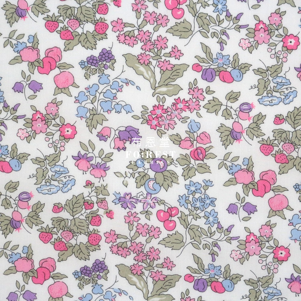 Liberty Of London (Organic Fabric) - Nancy Ann Flowers Organic Cotton Tana Lawn