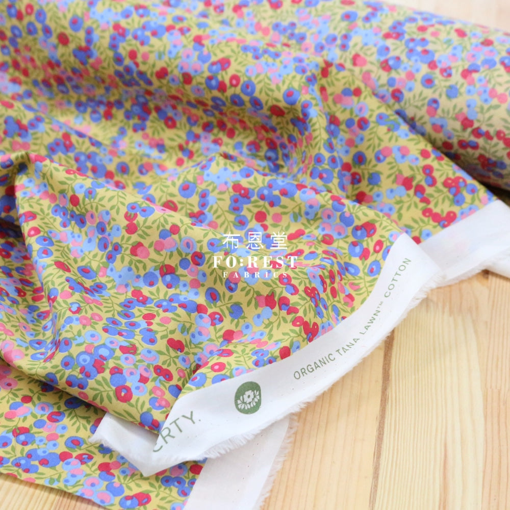 Liberty Of London (Organic Fabric) - Wiltshire Yellow Organic Cotton Tana Lawn