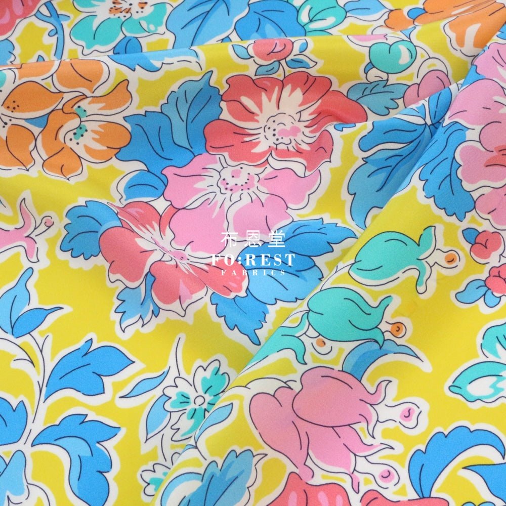 Liberty of London (Silk Crepe de Chine) - Clare ricco fabric - FO:REST Fabric 布恩堂Liberty fabrictana lawnjapanese fabricykk zipper