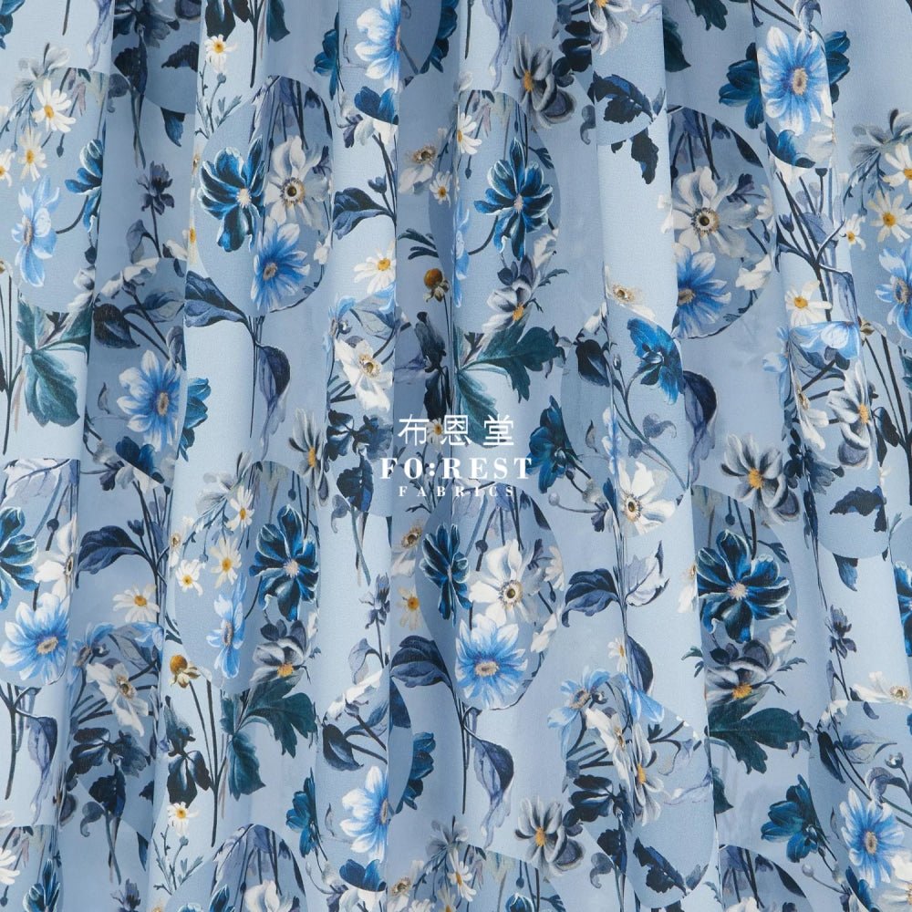 Liberty of London (Silk Crepe de Chine) - Covington fabric - FO:REST Fabric 布恩堂Liberty fabrictana lawnjapanese fabricykk zipper