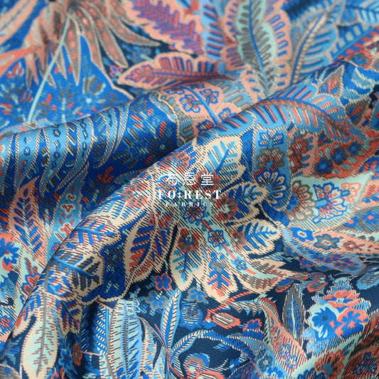 Liberty Of London (Silk Satin) - Adelphi Voyage Fabric Silk Satin