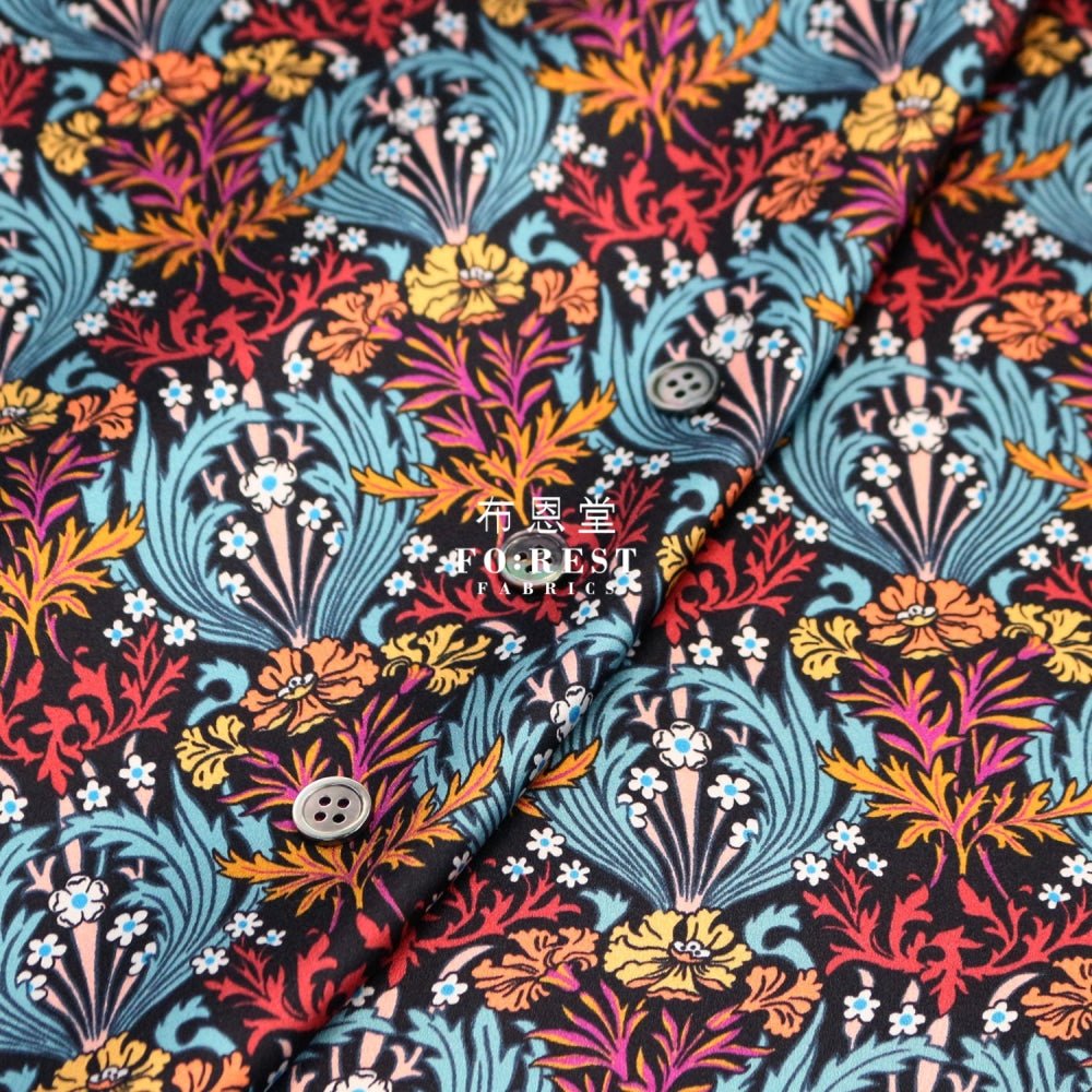 Liberty of London (Silk Satin) - Bronwyn fabric - FO:REST Fabric 布恩堂Liberty fabrictana lawnjapanese fabricykk zipper