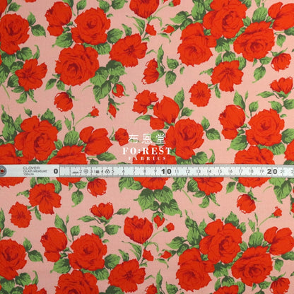Liberty Of London (Silk Satin) - Carline Rose Fabric Silk Satin