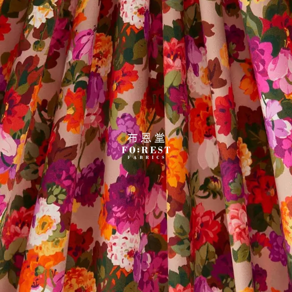 Liberty Of London (Silk Satin) - Chatsworth Bloom Silk Satin