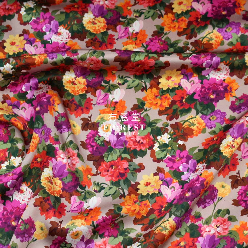 Liberty Of London (Silk Satin) - Chatsworth Bloom Silk Satin