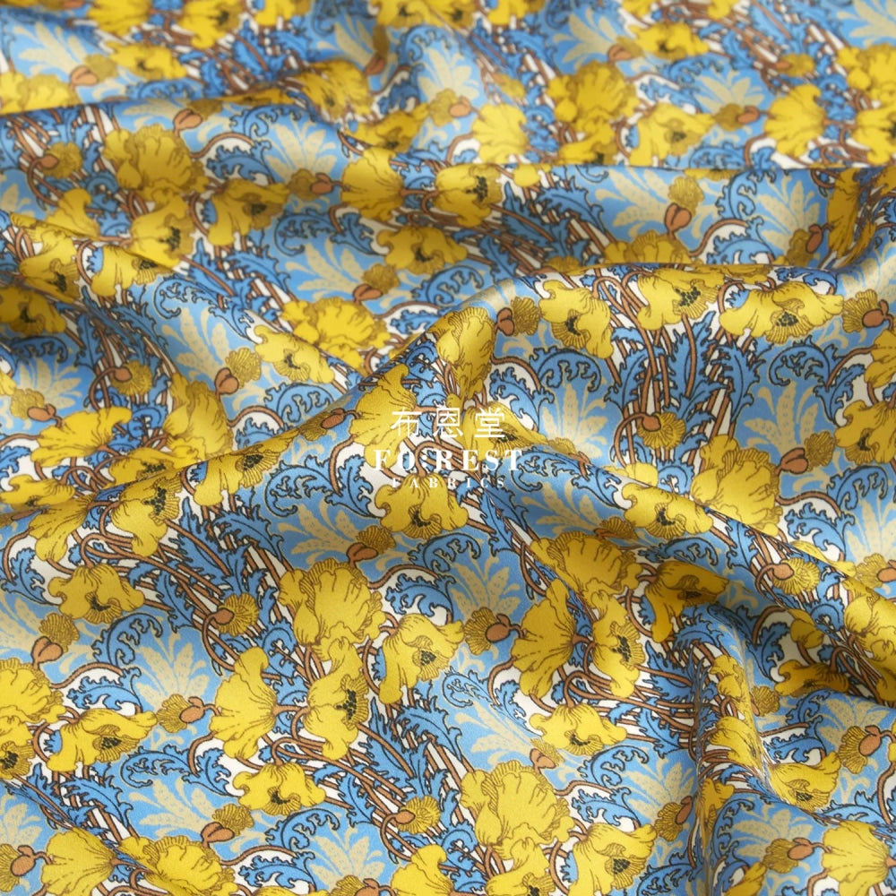 Liberty Of London (Silk Satin) - Clementina Fabric Silk Satin