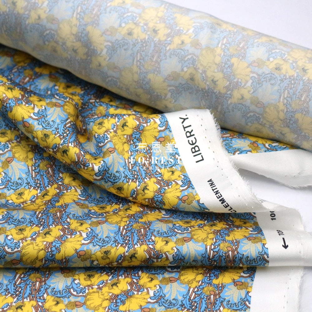 Liberty Of London (Silk Satin) - Clementina Fabric Silk Satin