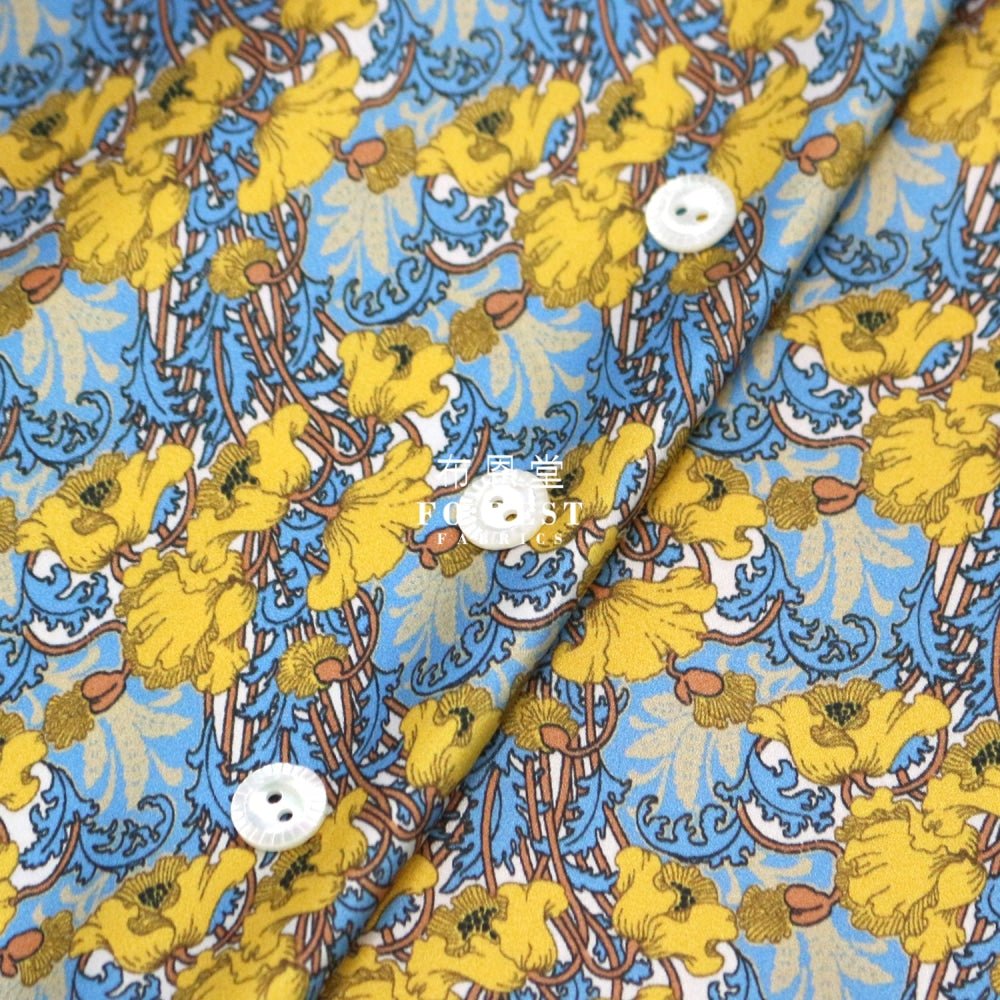 Liberty of London (Silk Satin) - Clementina fabric - FO:REST Fabric 布恩堂Liberty fabrictana lawnjapanese fabricykk zipper