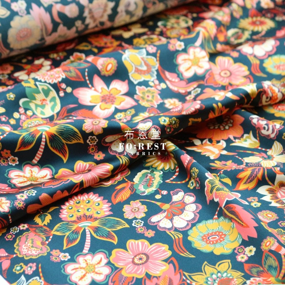 Liberty of London (Silk Satin) - Delft Dream fabric - FO:REST Fabric 布恩堂Liberty fabrictana lawnjapanese fabricykk zipper