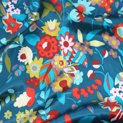Liberty Of London (Silk Satin) - Floral Ballet Fabric Silk Satin