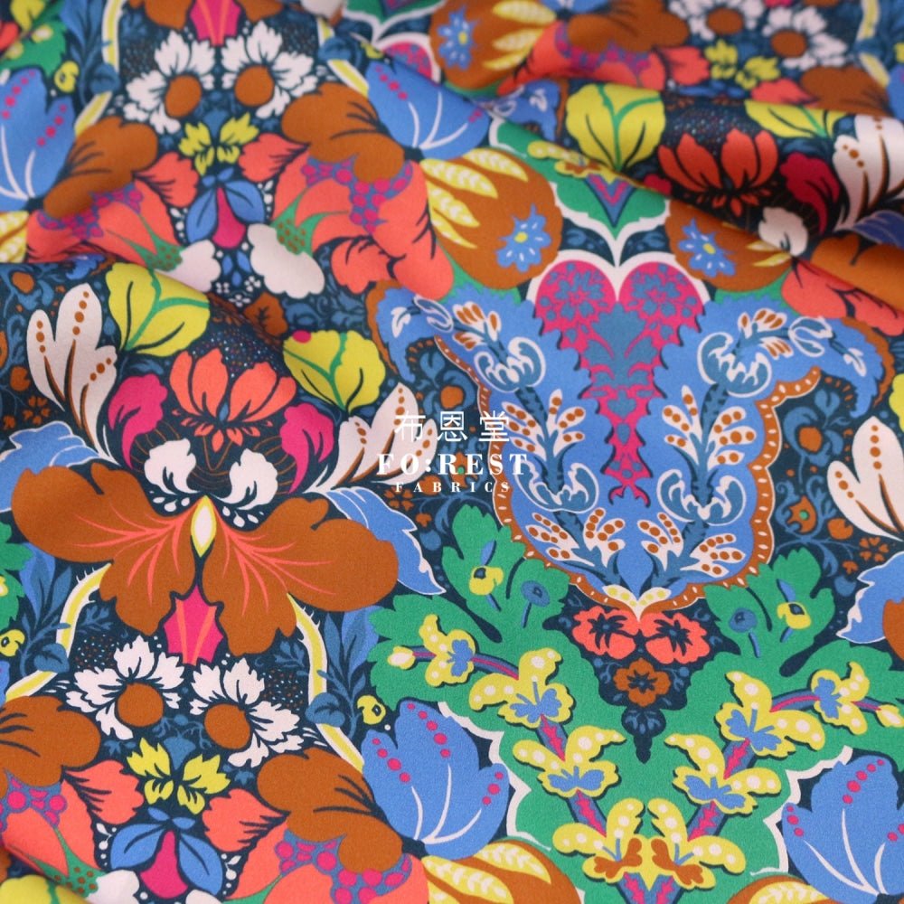 Liberty of London (Silk Satin) - Glastonbury fabric - FO:REST Fabric 布恩堂Liberty fabrictana lawnjapanese fabricykk zipper
