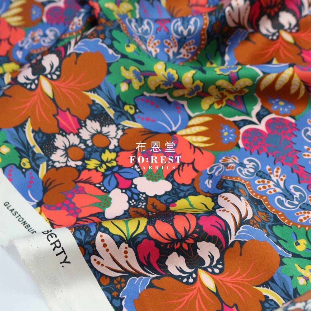 Liberty of London (Silk Satin) - Glastonbury fabric - FO:REST Fabric 布恩堂Liberty fabrictana lawnjapanese fabricykk zipper
