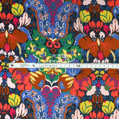 Liberty of London (Silk Satin) - Glastonbury fabric - FO:REST Fabric 布恩堂Liberty fabrictana lawnjapanese fabricykk zipper