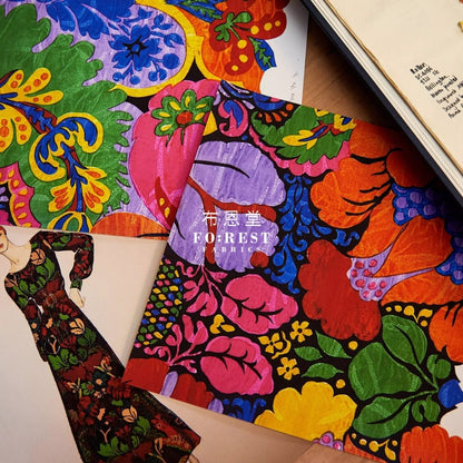 Liberty of London (Silk Satin) - Glastonbury fabric - FO:REST Fabric 布恩堂Liberty fabrictana lawnjapanese fabricykk zipper