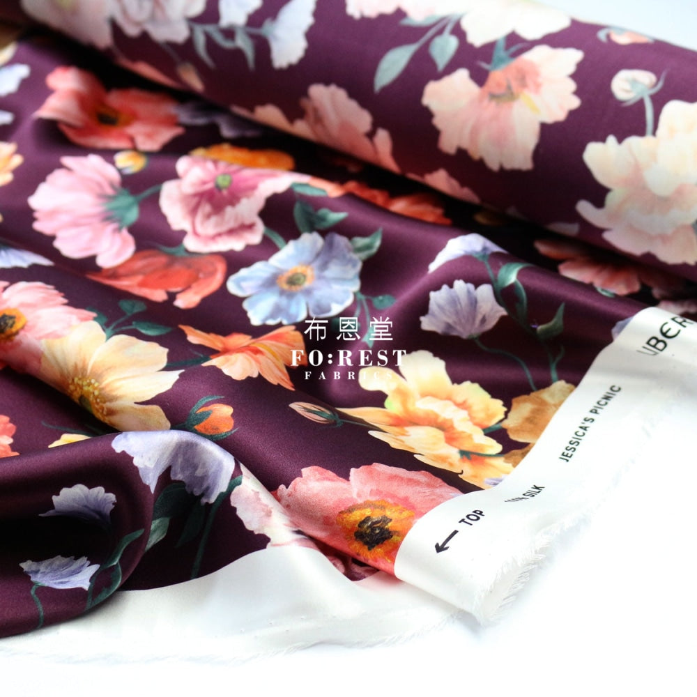Liberty Of London (Silk Satin) - Jessicas Picnic Fabric Silk Satin
