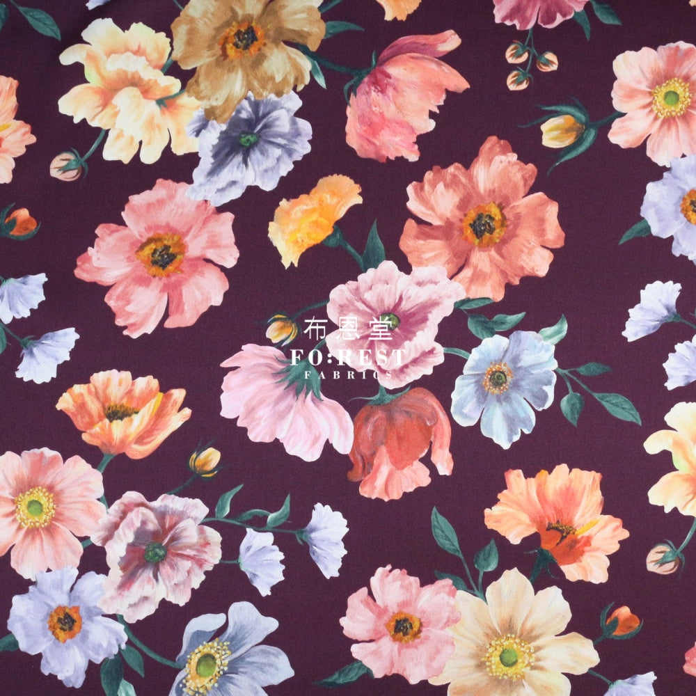 Liberty Of London (Silk Satin) - Jessicas Picnic Fabric Silk Satin