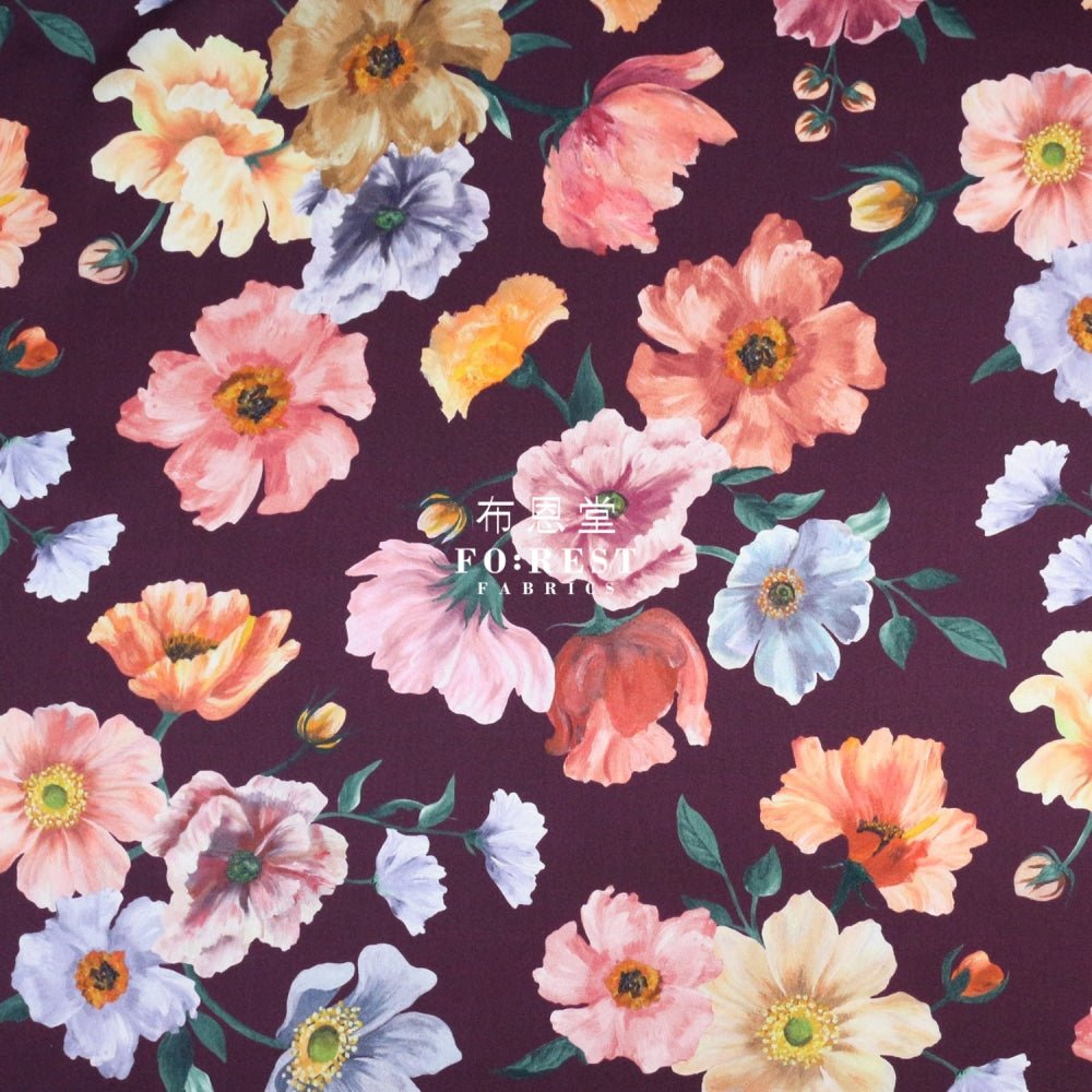 Liberty of London (Silk Satin) - Jessica's Picnic fabric - FO:REST Fabric 布恩堂Liberty fabrictana lawnjapanese fabricykk zipper