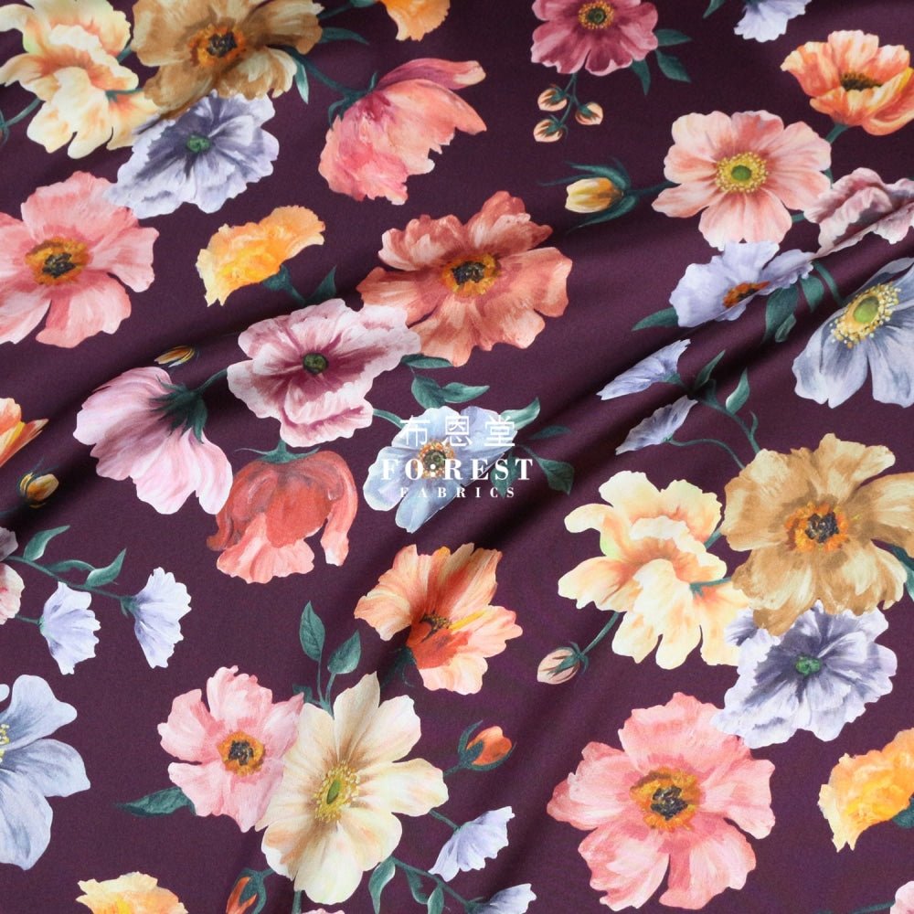 Liberty of London (Silk Satin) - Jessica's Picnic fabric - FO:REST Fabric 布恩堂Liberty fabrictana lawnjapanese fabricykk zipper
