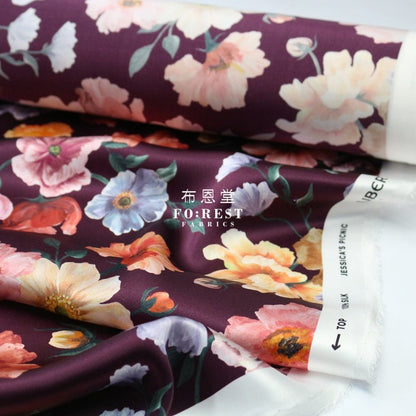 Liberty of London (Silk Satin) - Jessica's Picnic fabric - FO:REST Fabric 布恩堂Liberty fabrictana lawnjapanese fabricykk zipper