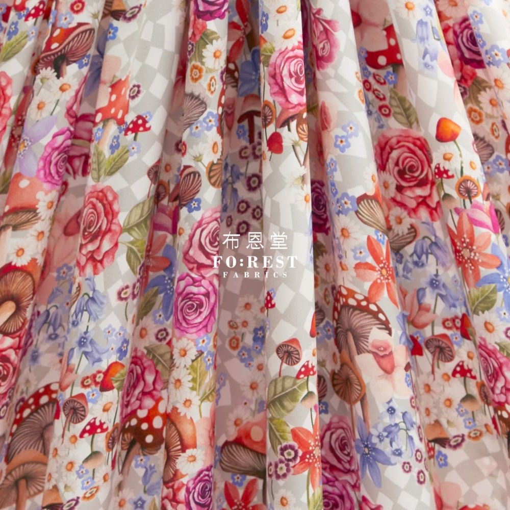 Liberty of London (Silk Satin) - Land of Make Believe fabric - FO:REST Fabric 布恩堂Liberty fabrictana lawnjapanese fabricykk zipper