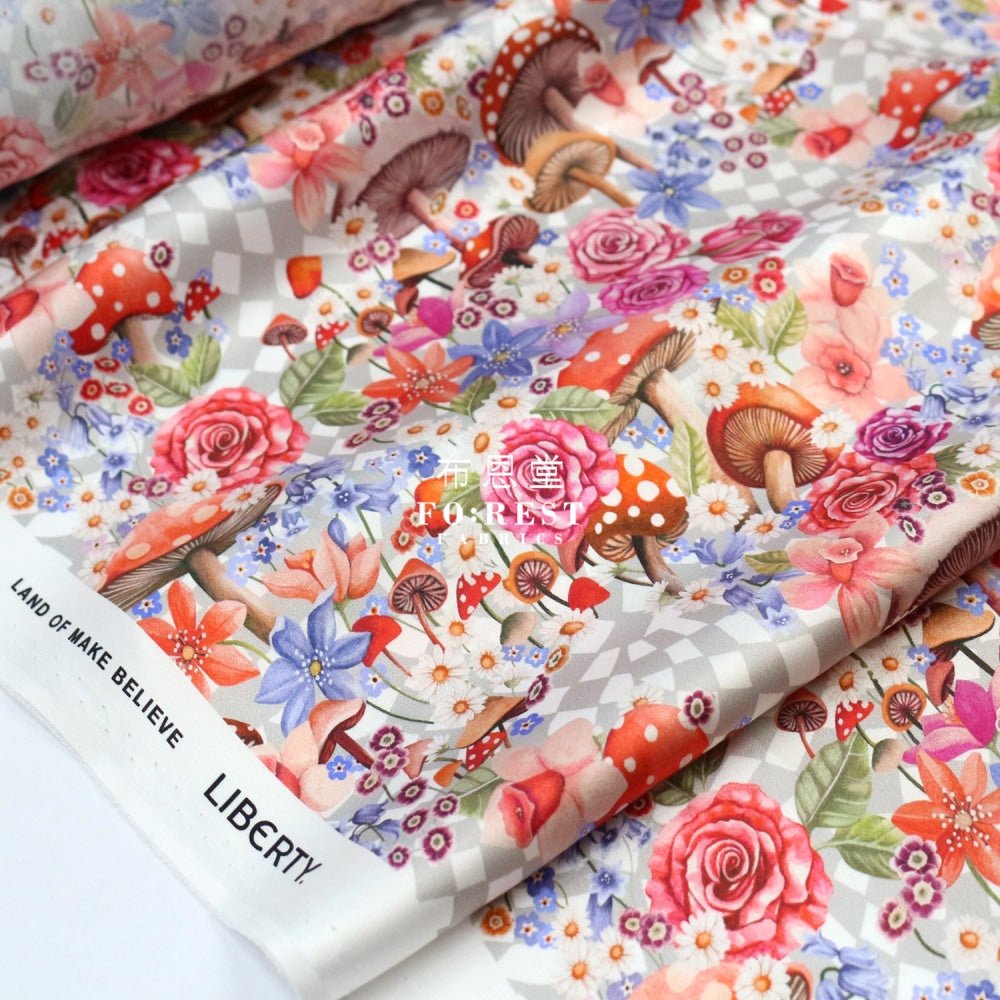 Liberty of London (Silk Satin) - Land of Make Believe fabric - FO:REST Fabric 布恩堂Liberty fabrictana lawnjapanese fabricykk zipper