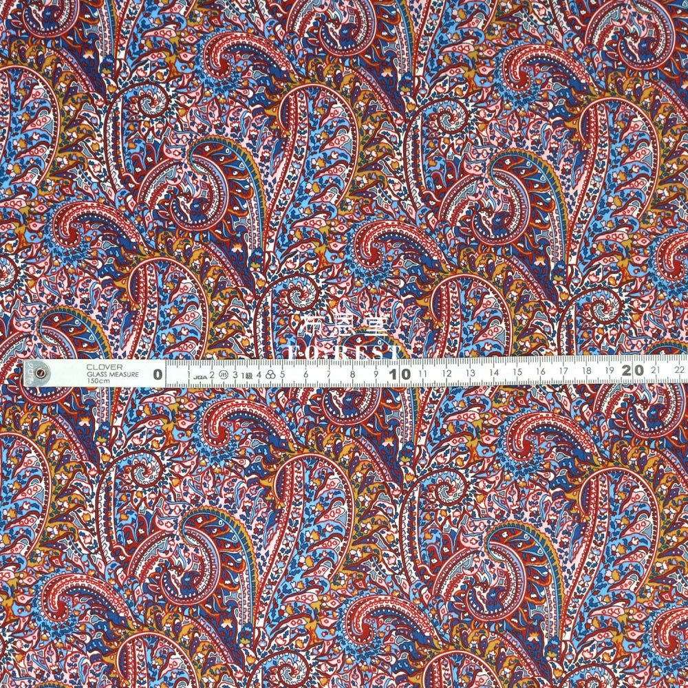 Liberty of London (Silk Satin) - Tropical Prince fabric Red - FO:REST Fabric 布恩堂Liberty fabrictana lawnjapanese fabricykk zipper