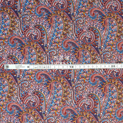 Liberty of London (Silk Satin) - Tropical Prince fabric Red - FO:REST Fabric 布恩堂Liberty fabrictana lawnjapanese fabricykk zipper
