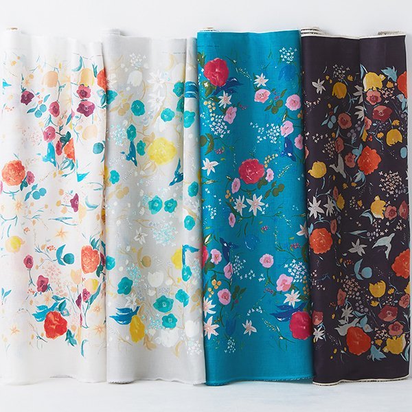 Linen - Rakuen B - Nani Iro fabric 亞麻 - FO:REST Fabric 布恩堂Liberty fabrictana lawnjapanese fabricykk zipper