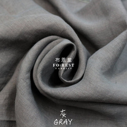 Linen - Solid Fabric Gray Cotton Linen