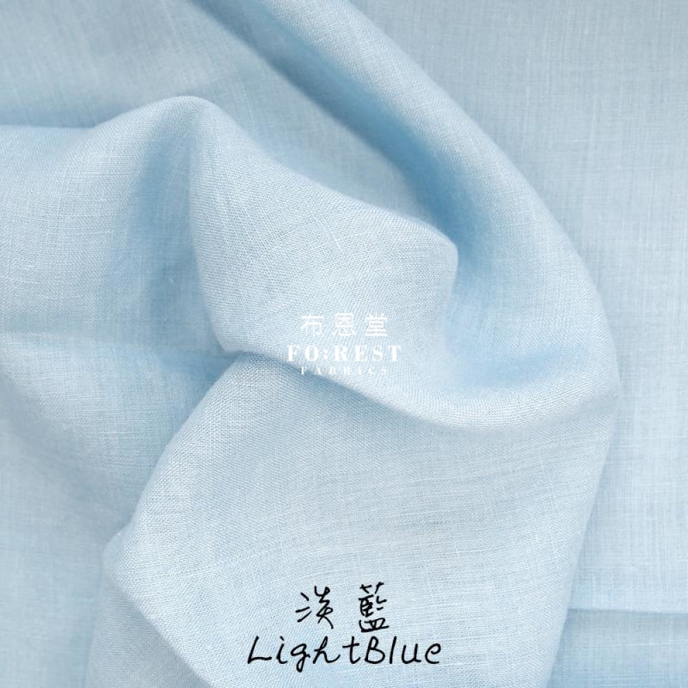 Linen - Solid Fabric Lightblue Cotton Linen