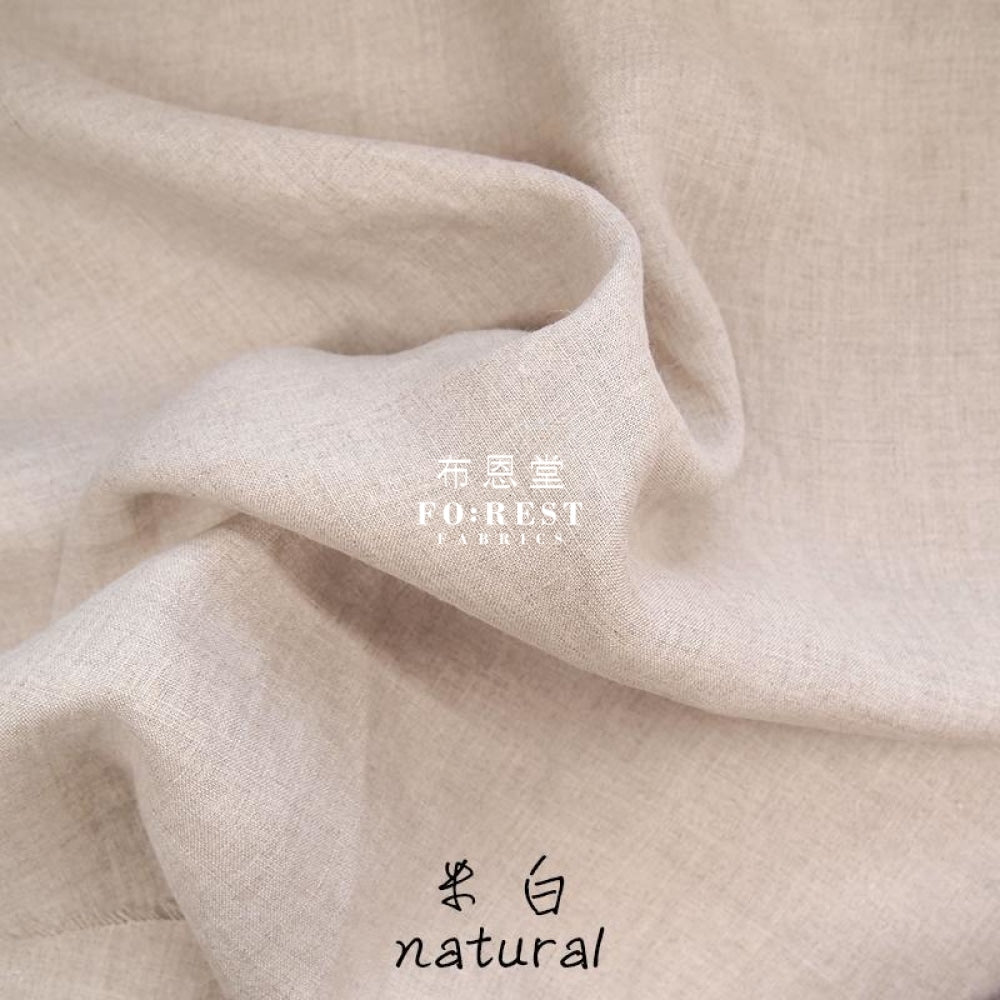 Linen - Solid Fabric Natural Cotton Linen