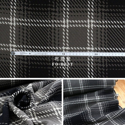 Loomcraft - BLACK fabric - FO:REST Fabric 布恩堂Liberty fabrictana lawnjapanese fabricykk zipper