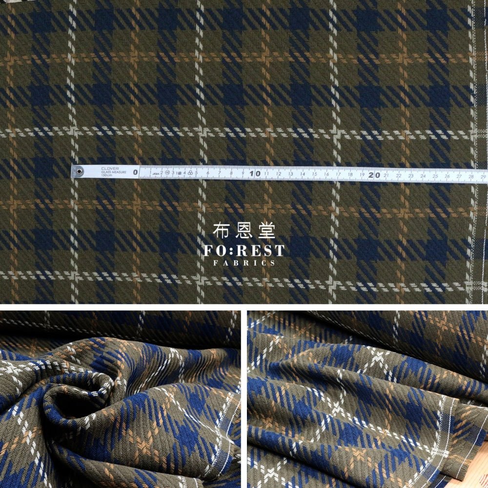 Loomcraft - MOSS fabric - FO:REST Fabric 布恩堂Liberty fabrictana lawnjapanese fabricykk zipper