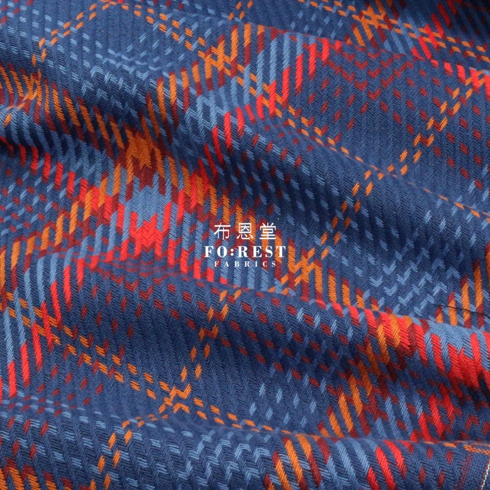 Loomcraft - NAVY fabric - FO:REST Fabric 布恩堂Liberty fabrictana lawnjapanese fabricykk zipper