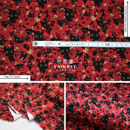 Minky - Cats Deck the Paws 短毛绒 - FO:REST Fabric 布恩堂Liberty fabrictana lawnjapanese fabricykk zipper