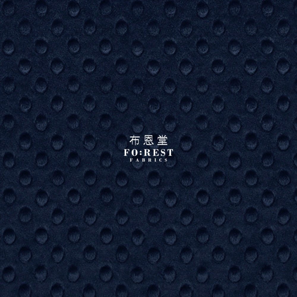 Minky - Cuddle Dimple Navy - FO:REST Fabric 布恩堂Liberty fabrictana lawnjapanese fabricykk zipper