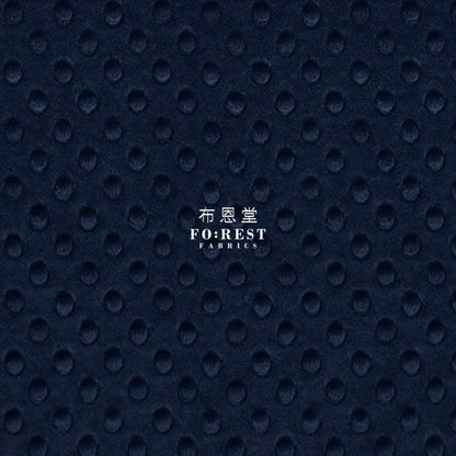 Minky - Cuddle Dimple Navy - FO:REST Fabric 布恩堂Liberty fabrictana lawnjapanese fabricykk zipper