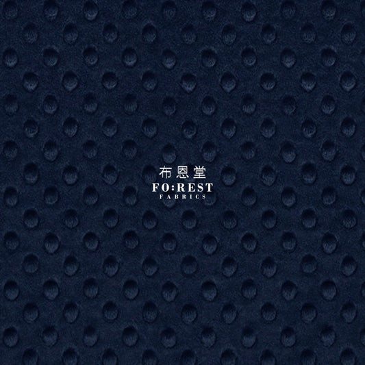 Minky - Cuddle Dimple Navy - FO:REST Fabric 布恩堂Liberty fabrictana lawnjapanese fabricykk zipper