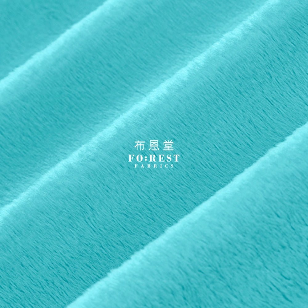 Minky - Solid fabric Aqua Topaz - FO:REST Fabric 布恩堂Liberty fabrictana lawnjapanese fabricykk zipper