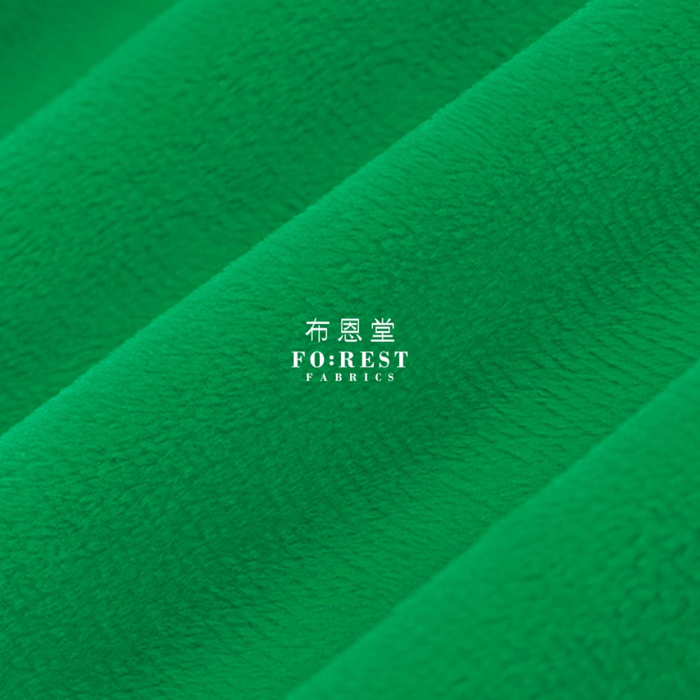 Minky - Solid Fabric Green Cotton