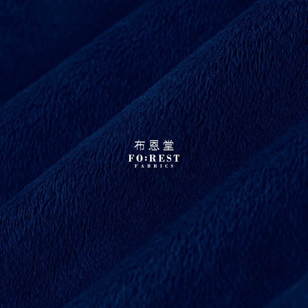 Minky - Solid fabric Navy - FO:REST Fabric 布恩堂Liberty fabrictana lawnjapanese fabricykk zipper