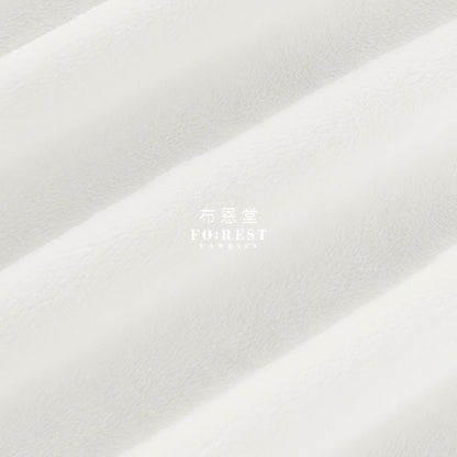 Minky - Solid fabric White - FO:REST Fabric 布恩堂Liberty fabrictana lawnjapanese fabricykk zipper