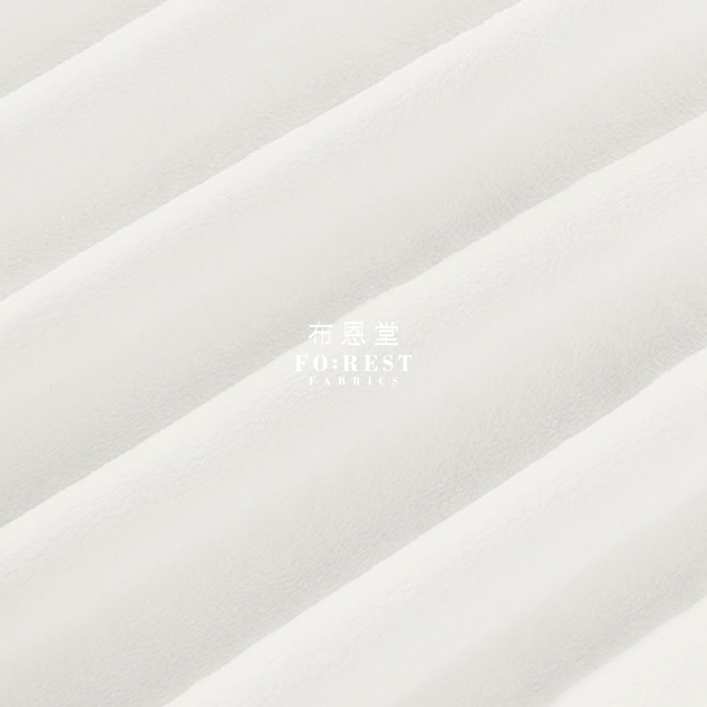 Minky - Solid fabric White - FO:REST Fabric 布恩堂Liberty fabrictana lawnjapanese fabricykk zipper