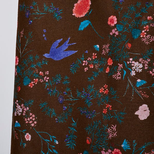 Morley - JARDIN Ⅰ B - Nani Iro fabric 絨毛布 - FO:REST Fabric 布恩堂Liberty fabrictana lawnjapanese fabricykk zipper