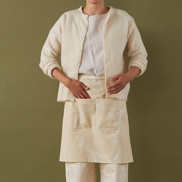 Morley - Wild elegant pearl - Nani Iro fabric 絨毛布 - FO:REST Fabric 布恩堂Liberty fabrictana lawnjapanese fabricykk zipper