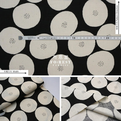 Muddy Works - Canvas Anpan Bread Fabric Black
