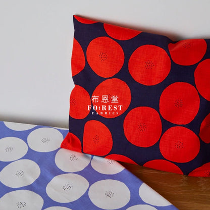 Muddy Works - Canvas Anpan Bread Fabric Darkred