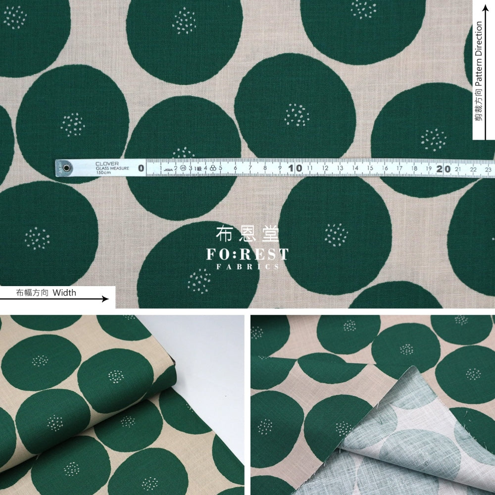 Muddy Works - Canvas Anpan Bread Fabric Green