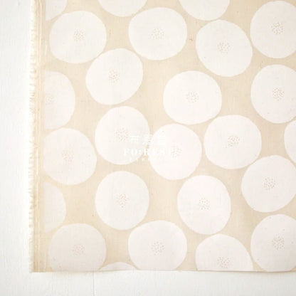 Muddy works - Canvas - Anpan bread fabric Natural - FO:REST Fabric 布恩堂Liberty fabrictana lawnjapanese fabricykk zipper